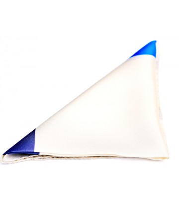 Multi Tone Border Silk Pocket Square