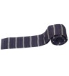 Brown Striped Knitted Tie