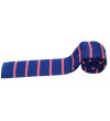 Blue Striped Knitted Tie