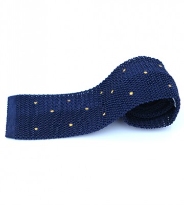 Blue Knitted Tie 