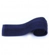 Solid Navy Knitted Tie