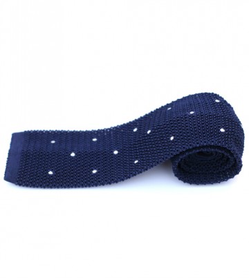 Blue Knitted Tie